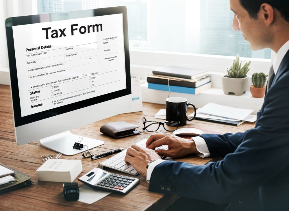 Tax credits claim return deduction refund concept